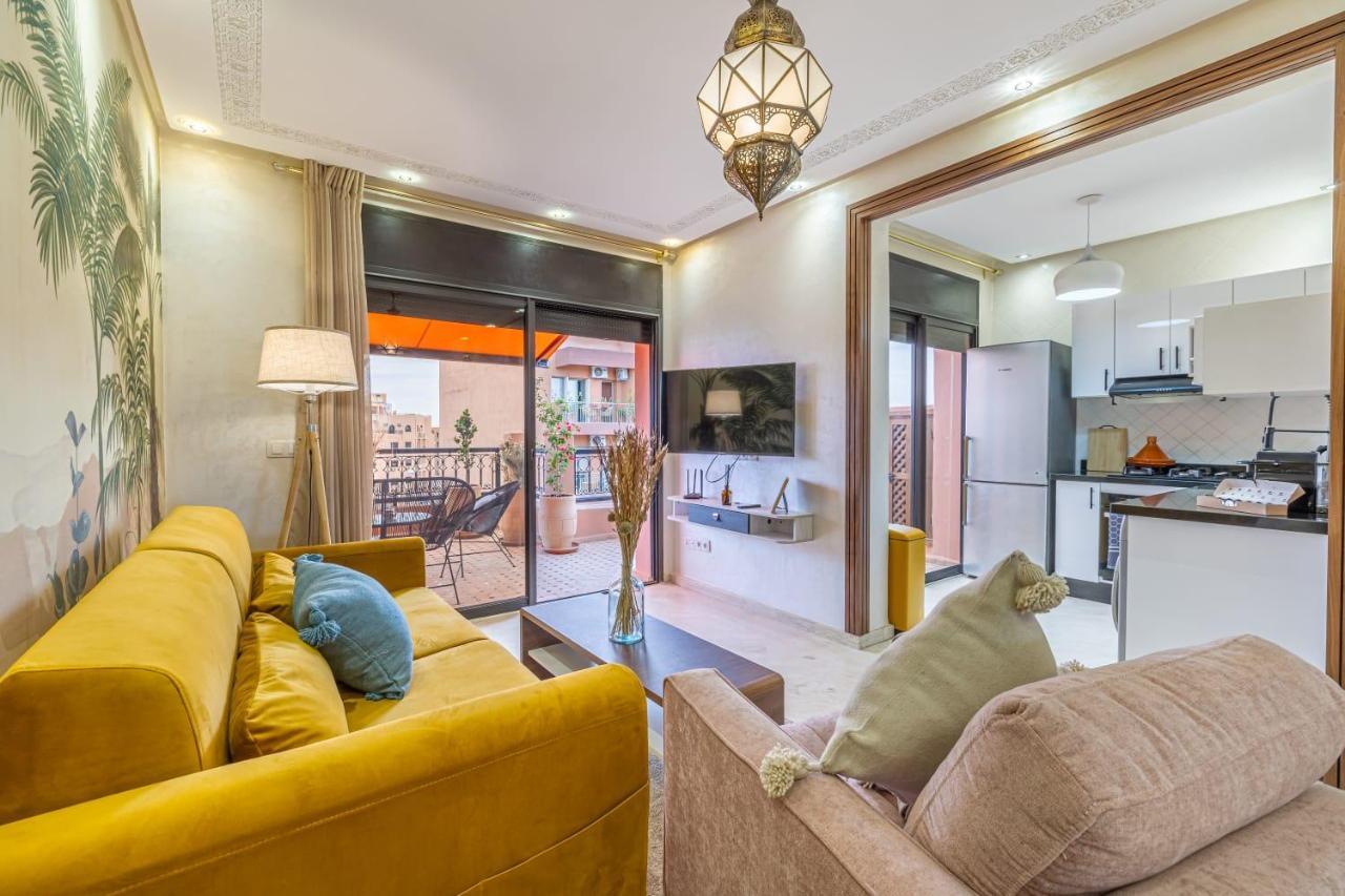 L'Atlas - Appartement Authentique A Gueliz Marrakesh Buitenkant foto